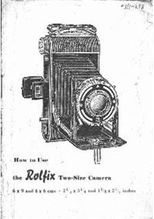 Franka Rolfix manual. Camera Instructions.